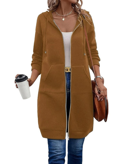 🔥Hot Sale🔥Varhaissyksyn naisten rento vetoketjufleecehuppari 🍂💕