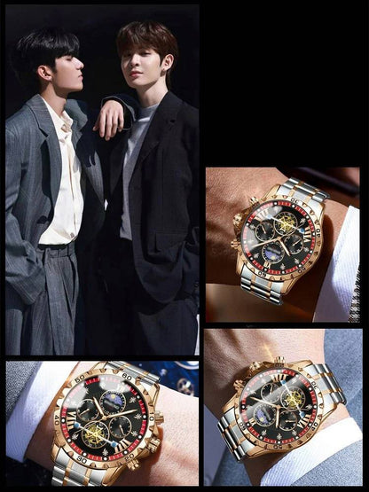 Vedenpitävä automaattinen mekaaninen rannekello