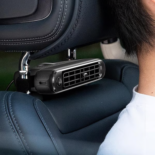 ❄️ Kesäale! ❄️ Kaksois-Turbovoimainen USB-Autotuulitin – Tehokkaa Tuulta Takatyyneynään
