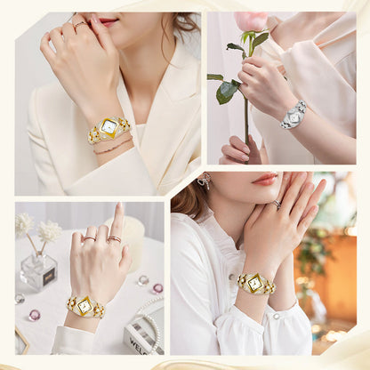 ⏳Limited-time 50% off⏰Retro Quartz Watch with Sparkling Rhinestones⌚