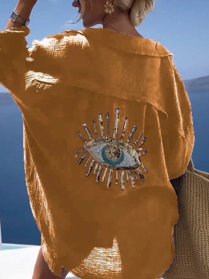 🏆2024 Summer Limited Edition🔥Vapaa-ajan paljettikoristeinen paita