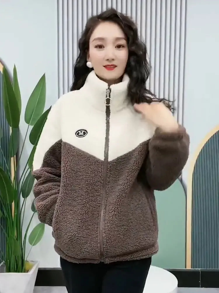 🎉Talvinen fleecetakki