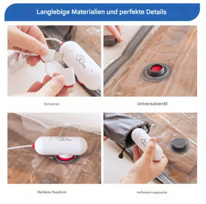 🔥6 kpl USB-sähköisiä tyhjiöpakkaustotteita – Säästä tilaa, matkusta kevyesti!
