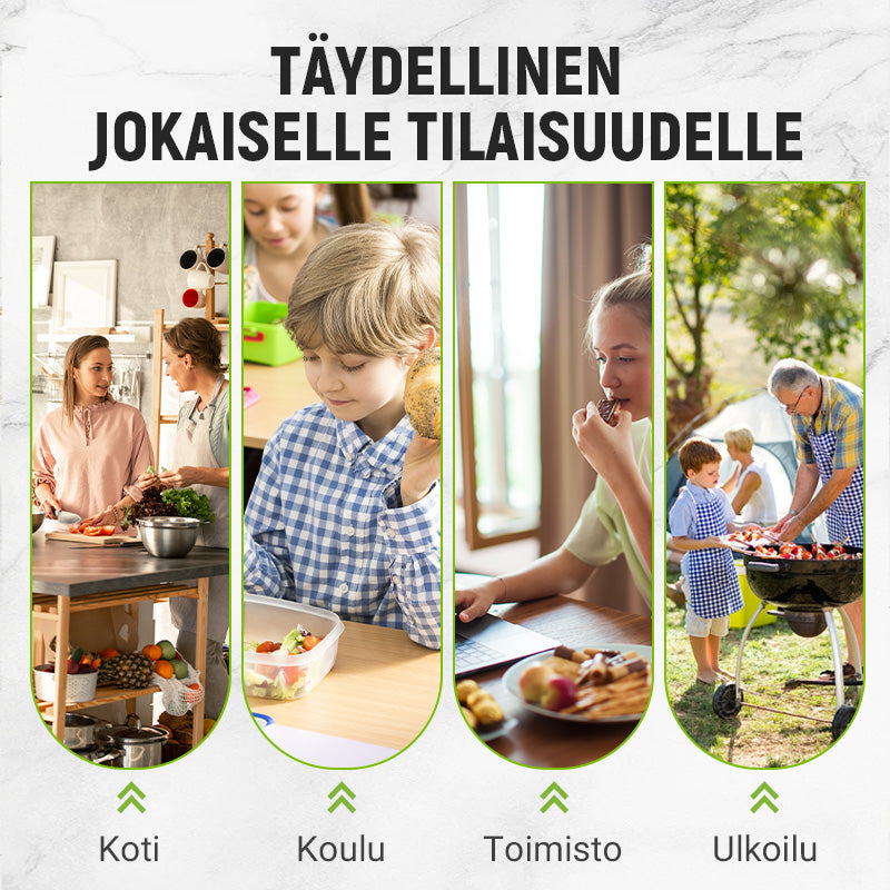 Uudelleenkäytettävät alumiinifolio- ja suljettavat säilytyspussit