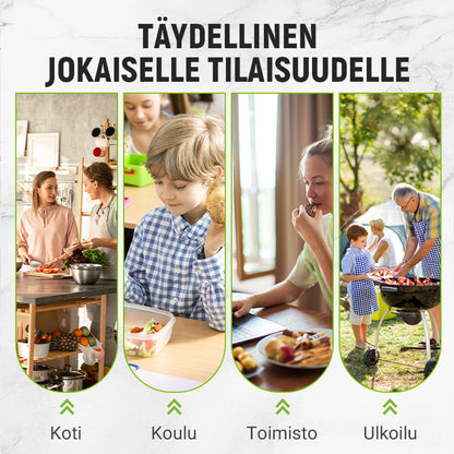 Uudelleenkäytettävät alumiinifolio- ja suljettavat säilytyspussit