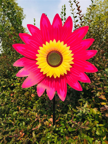 Värikäs Auringonkukka-tuulimylly - Koristamaan ulkotilaa/pihaa