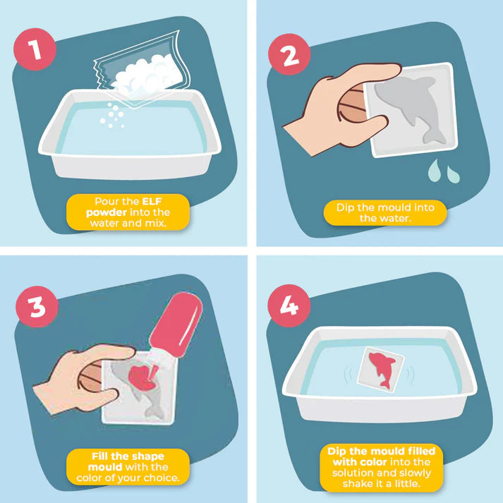 🔥3D Magic ympäristöystävällinen vesi ELF🦀🐟