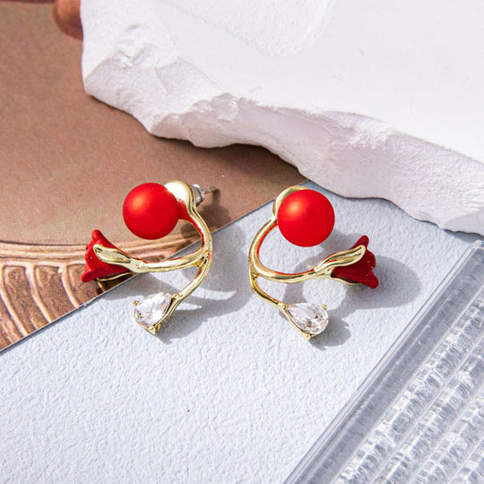 Monipuoliset tulppaanikukkakorvakorut