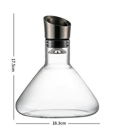 Punaviini dekantteri vesiputousvaikutuksella - Kodin ideoita