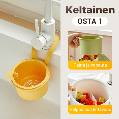 🎉 Osta 3, Saat 2 ILMAISEKSI – Monikäyttöinen keittiön tiskialtaan siiviläkori