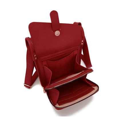 Uniikki muotoilu olkalaukku nahasta