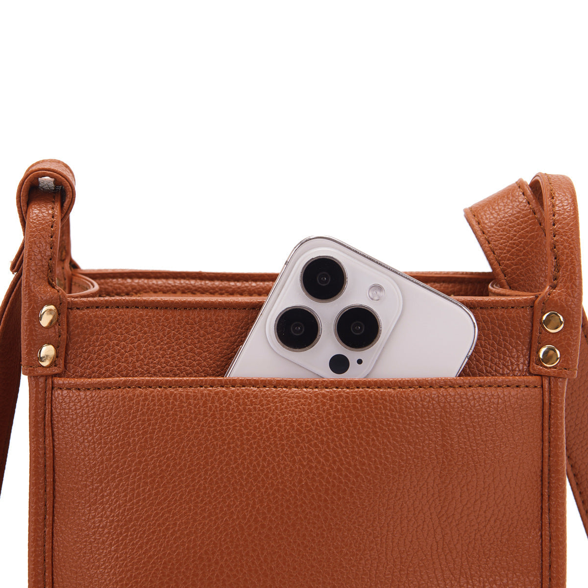 Uniikki muotoilu olkalaukku nahasta