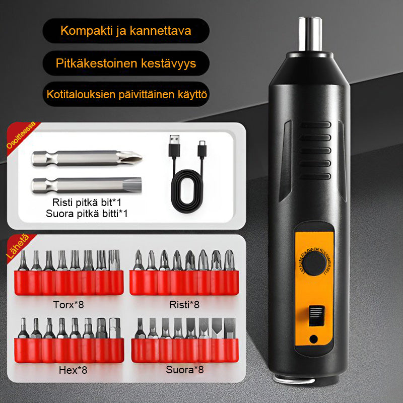 Kannettava Kotikäyttöön Tarkoitettu Sähköinen Ruuvimeisselisarja🪛