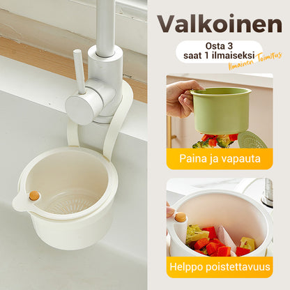 🎉 Osta 3, Saat 2 ILMAISEKSI – Monikäyttöinen keittiön tiskialtaan siiviläkori