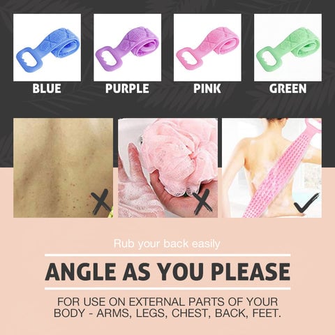 Silikoninen puhdistusharja vartalolle