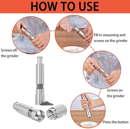 ⚡【Ammattitasoinen】Suola-, pipari- ja mausteironta 🌿 | Täytettäviä lasikameroita ✨ Osta kaksi saa yhden ilmaiseksi! 🎁