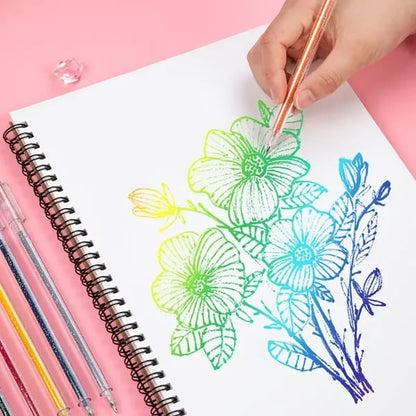 Kimaltava geelikynää setti