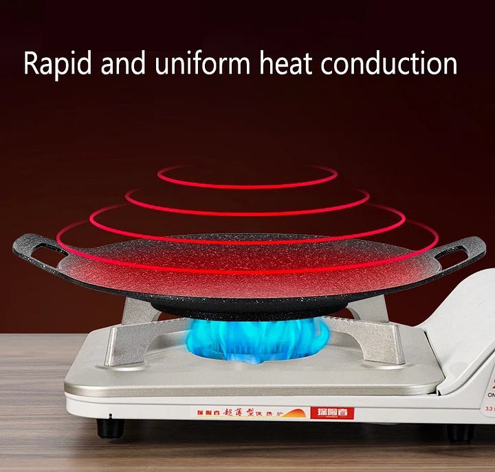 🚚 Ilmainen toimitus🔥Monitoiminen lääketieteellinen kivi grilli pannu tarttumaton pannu