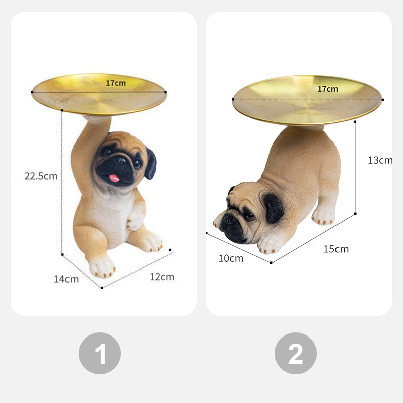 [Luovat Lahjat] Hartsi-Koiranpatsas Tarjotin Säilytysavainteline Koristeena