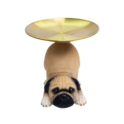 [Luovat Lahjat] Hartsi-Koiranpatsas Tarjotin Säilytysavainteline Koristeena