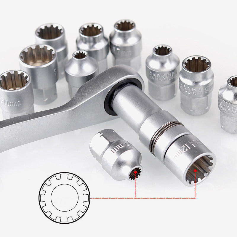 🧰29 KPL Ydin Räikkä Hylsyavain Pakkaus✅ Ilmainen toimitus