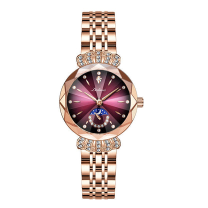 💎⌚Muodikas timanttikuun tähti -kello naisille🎁
