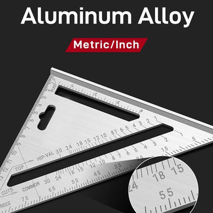 📐Puusepän kolmioviivain, viivain ja sahajohdin