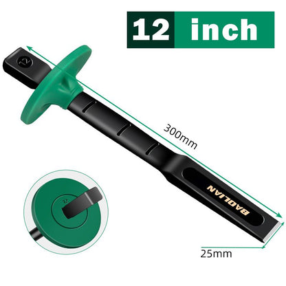 Raskaan käytön tasapohjainen taltta ja kädensuojus