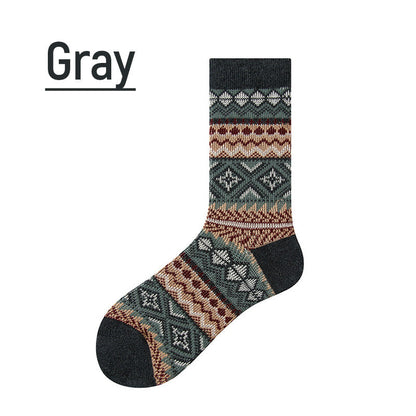 🎁Hot Sale 49% OFF⏳Vintage Knit Pattern Soft Durable Crew Socks
