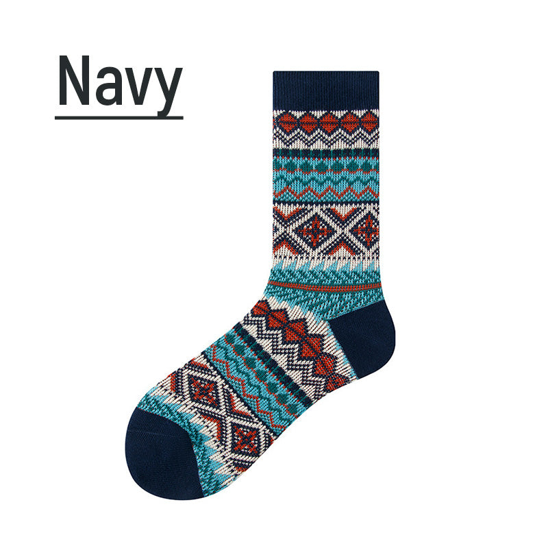 🎁Hot Sale 49% OFF⏳Vintage Knit Pattern Soft Durable Crew Socks