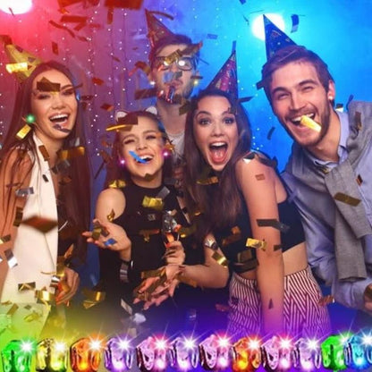 Tyylikkäät LED-valaisevat kruunukorvakorut