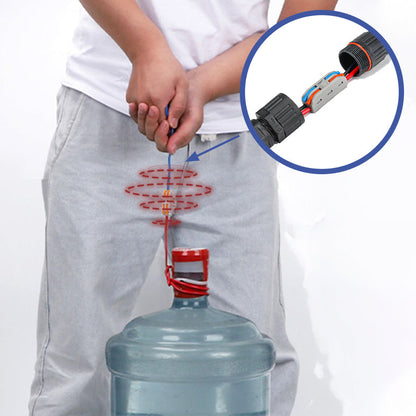 Ulkoilma-vesitiivis sähköinen johtoliitin