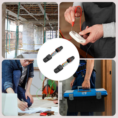 Ulkoilma-vesitiivis sähköinen johtoliitin