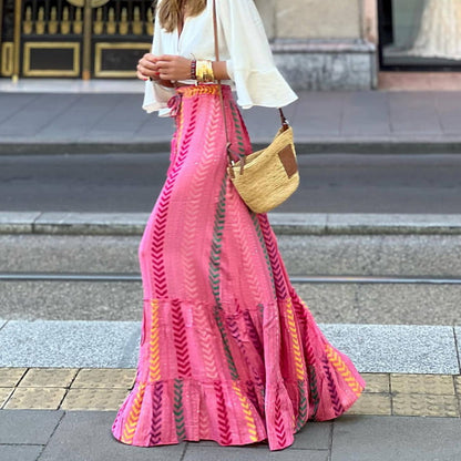 💃Kuuma myynti 49% POIS🔥Kesäloma Tulostettu Puolipitkä Hame