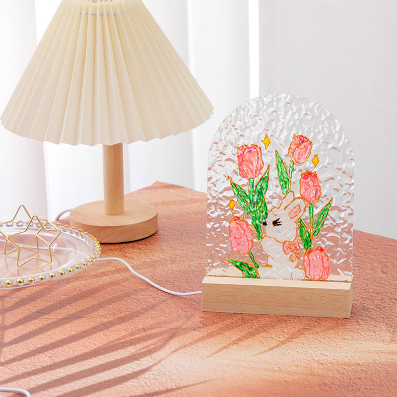 🌷Uudet tuotteet🔥Itsemaalatut Läpinäkyvät Lampunvarjostimet Yövaloille（🤩49% OFF）