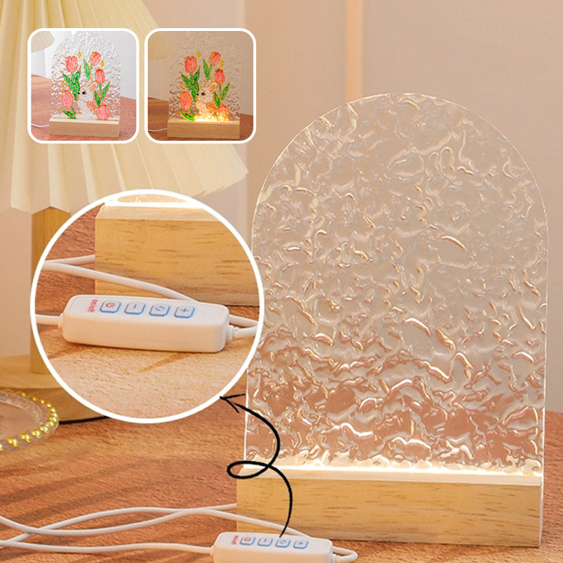 🌷Uudet tuotteet🔥Itsemaalatut Läpinäkyvät Lampunvarjostimet Yövaloille（🤩49% OFF）