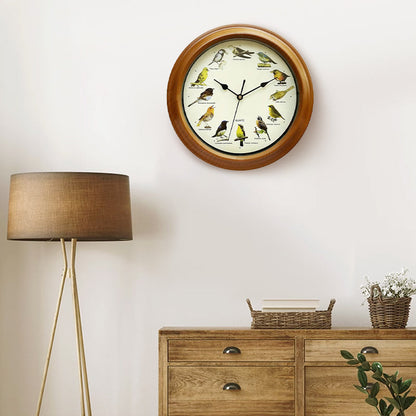 🕦Antiikki Seinä-/Pöytäkello Laulavalla Linnulla🎶🐦