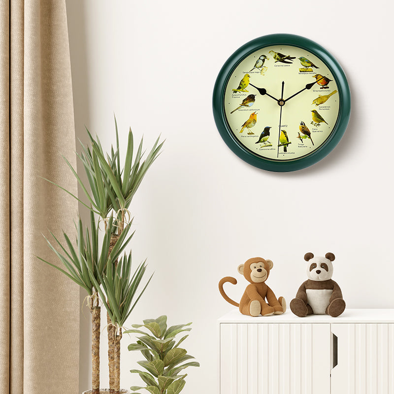 🕦Antiikki Seinä-/Pöytäkello Laulavalla Linnulla🎶🐦