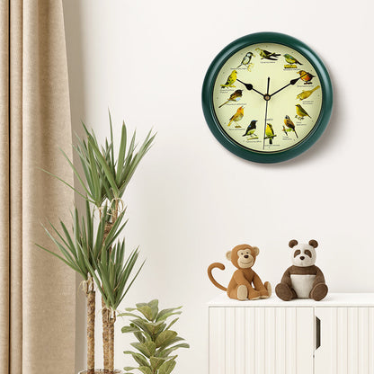 🕦Antiikki Seinä-/Pöytäkello Laulavalla Linnulla🎶🐦