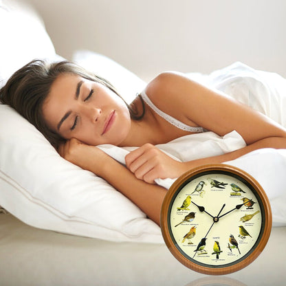 🕦Antiikki Seinä-/Pöytäkello Laulavalla Linnulla🎶🐦