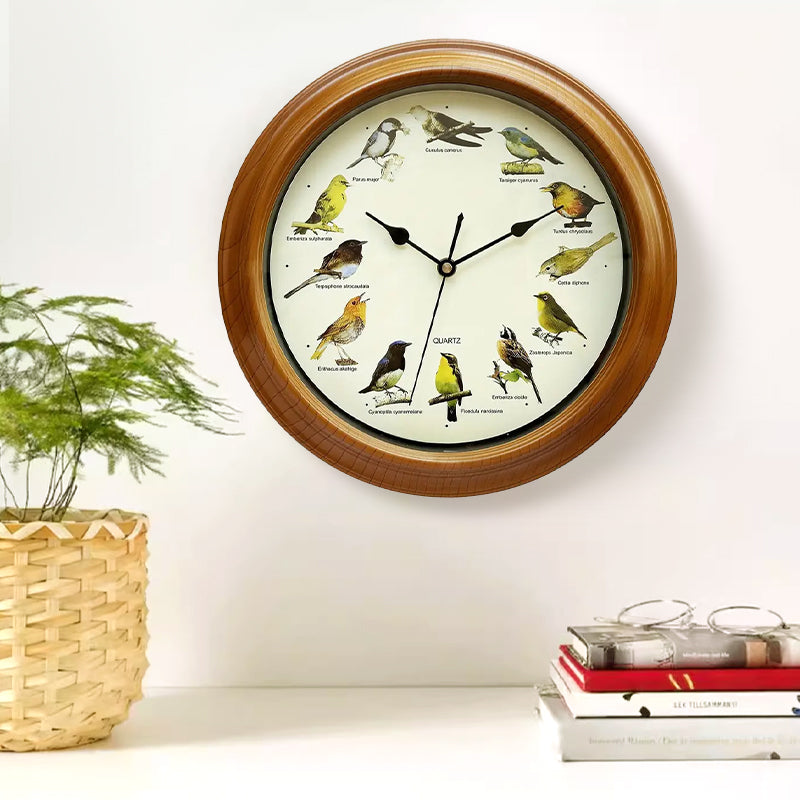 🕦Antiikki Seinä-/Pöytäkello Laulavalla Linnulla🎶🐦