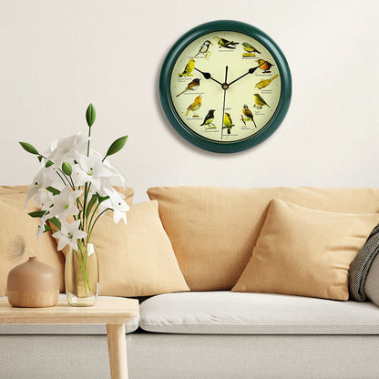 🕦Antiikki Seinä-/Pöytäkello Laulavalla Linnulla🎶🐦