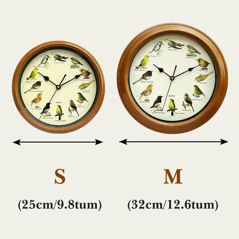 🕦Antiikki Seinä-/Pöytäkello Laulavalla Linnulla🎶🐦