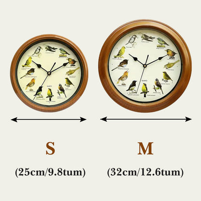 🕦Antiikki Seinä-/Pöytäkello Laulavalla Linnulla🎶🐦