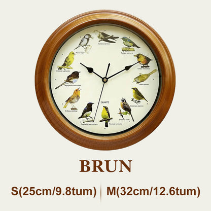 🕦Antiikki Seinä-/Pöytäkello Laulavalla Linnulla🎶🐦