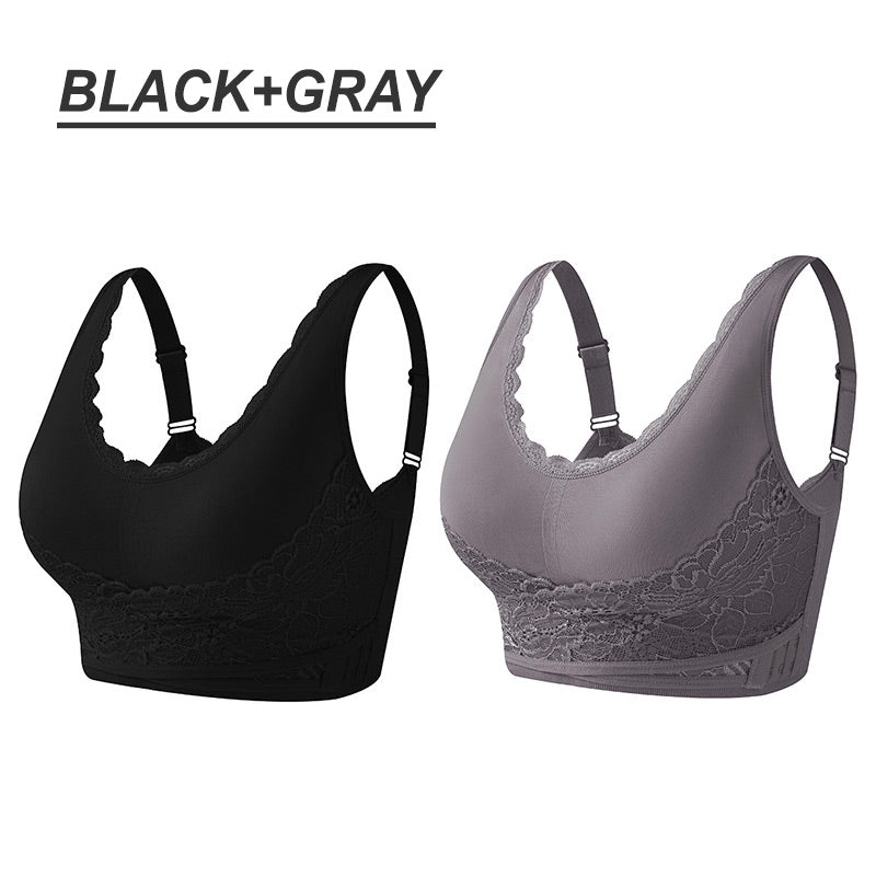 Plus-kokoiset 3d-pitsiset push-up-rintaliivit