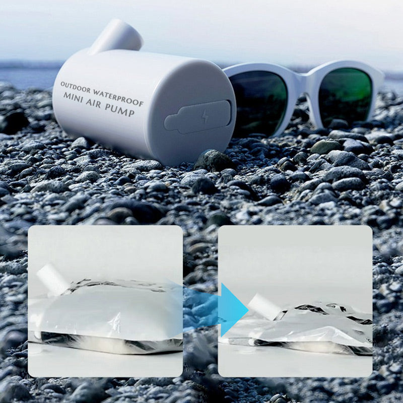 Ulkoilmaiseen käyttöön tarkoitettu vesitiivis minipumppu