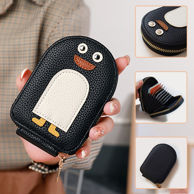 Sarjakuva Penguin Suuren Kapasiteetin Korttikotelo