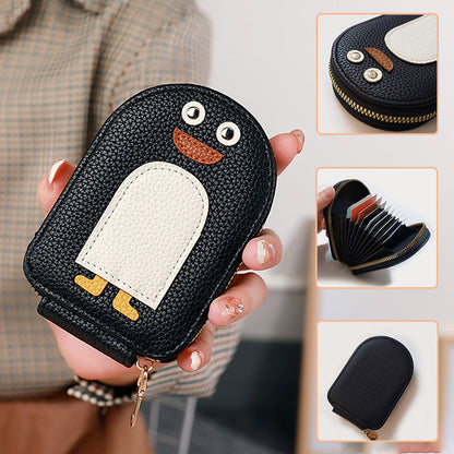 Sarjakuva Penguin Suuren Kapasiteetin Korttikotelo