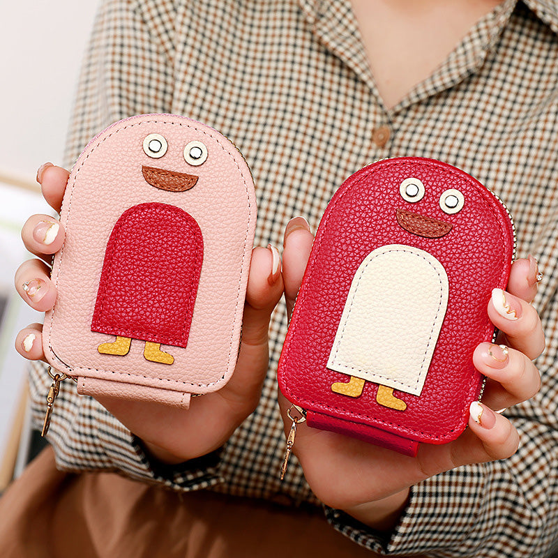 Sarjakuva Penguin Suuren Kapasiteetin Korttikotelo